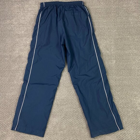 Vintage Nike Swoosh Track Pants Men's Large Blue Baggy Wide Leg Y2K 118237-451 - Picture 4 of 15